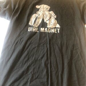 Walt Disney World Black Tee with Grumpy ‘Girl Magnet' Graphic